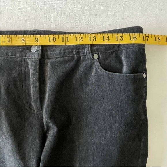 J McLaughlin Women's Stretchy Brushed Cotton Gray Dress Pants Straight Leg 8 - Picture 6 of 7